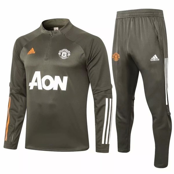 Trainingsanzug Manchester United 2020-21 Grün Marine